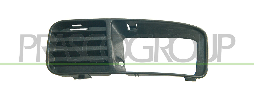 BUMPER GRILLE LEFT-BLACK-WITH FOG LAMP HOLES