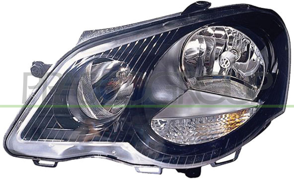 HEADLAMP LEFT H7+H1 ELECTRIC-WITH MOTR-BLACK/SPORT