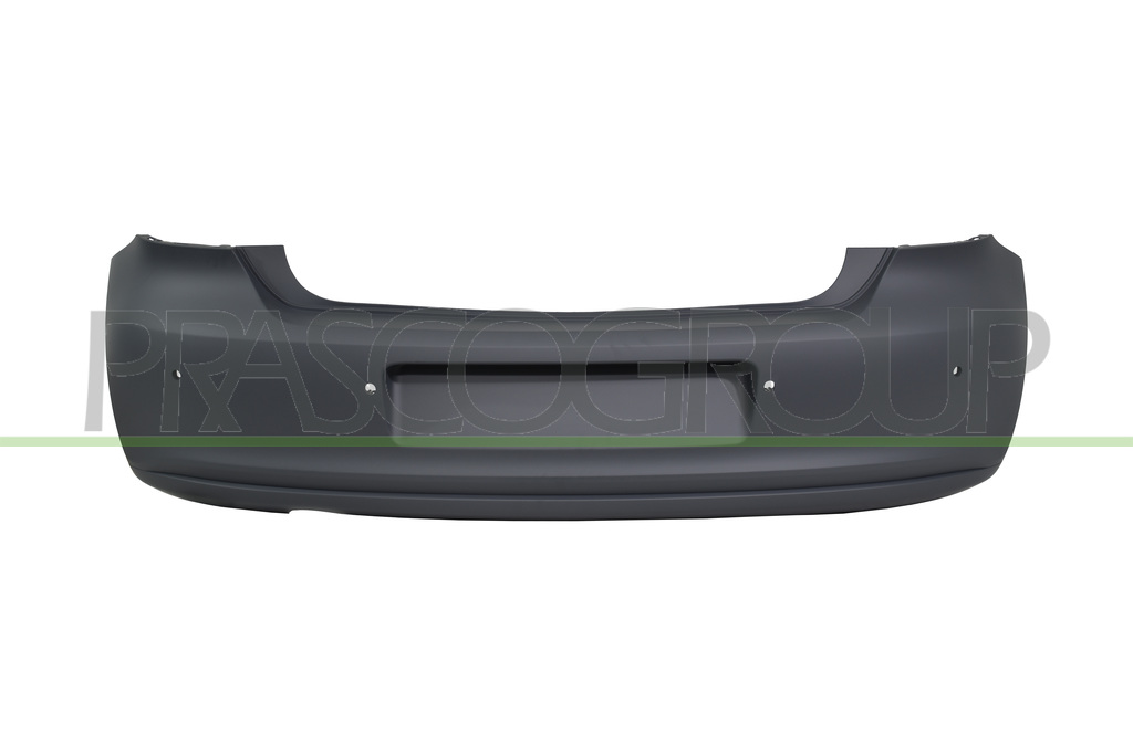 REAR BUMPER-PRIMED-WITH PDC HOLES+SENSOR HOLDERS-WITH SINGLE EXHAUST BIG ON LEFT SIDE