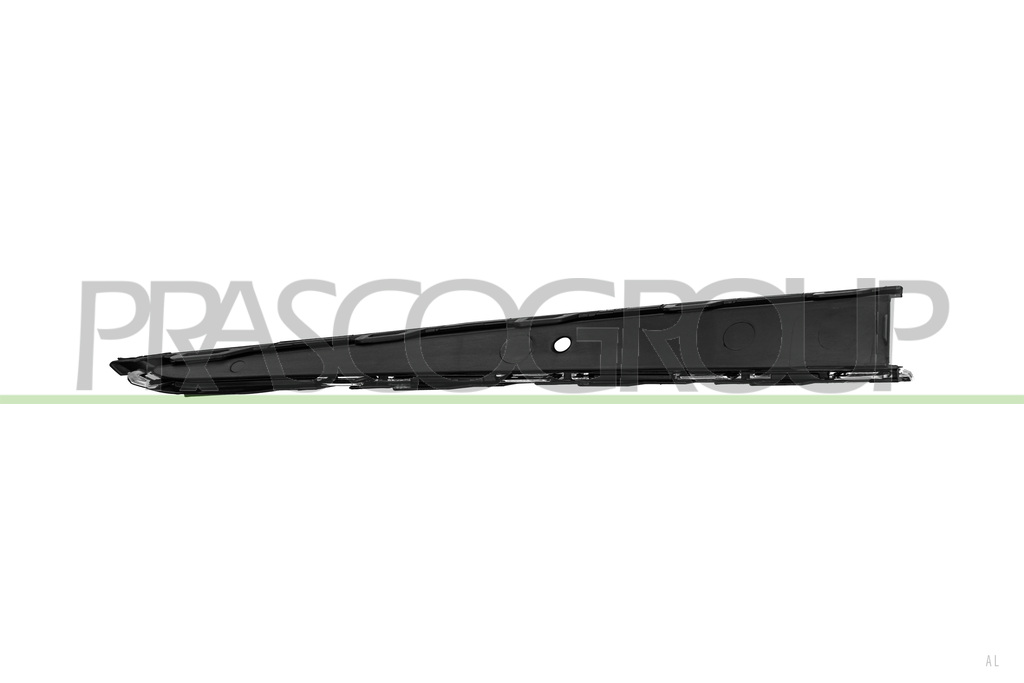 BANDEAU GAUCHE DE PARE-CHOCS AVANT NOIRE-AVEC PROFIL CHROME'