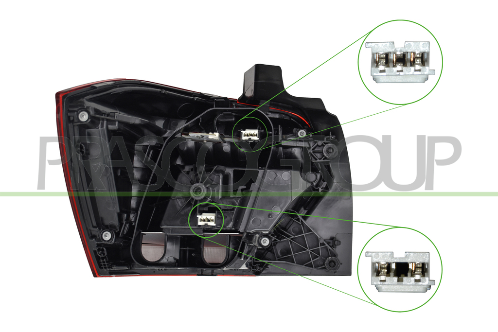 FANALE POSTERIORE DESTRO-CON PORTALAMPAD-LED