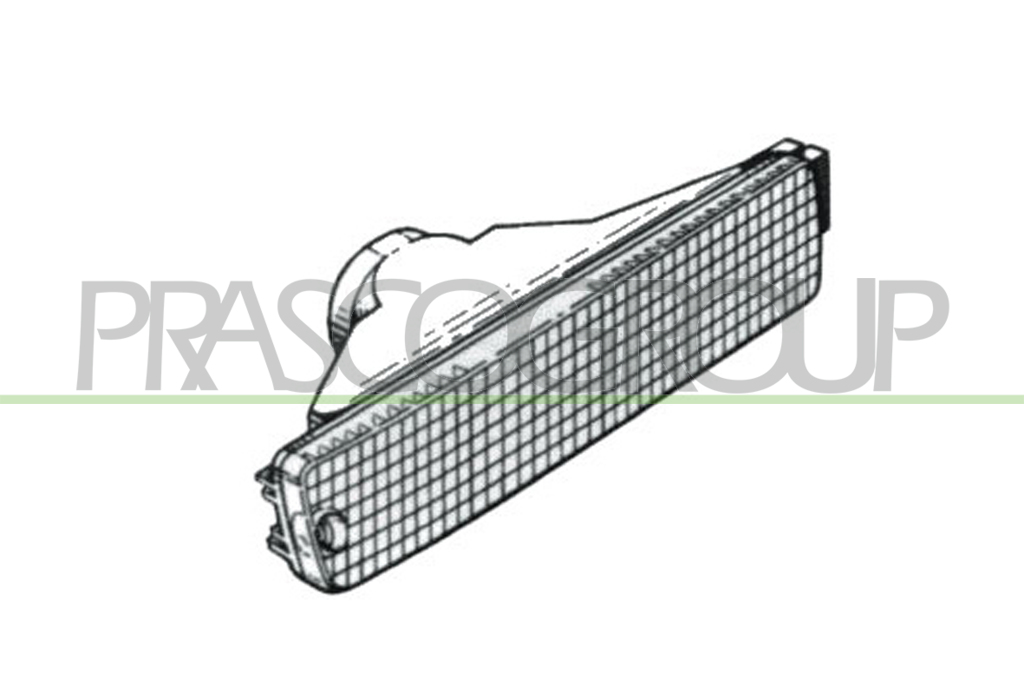 FRONT BUMPER LAMP RIGHT-CLEAR-WITHOUT BULB HOLDER