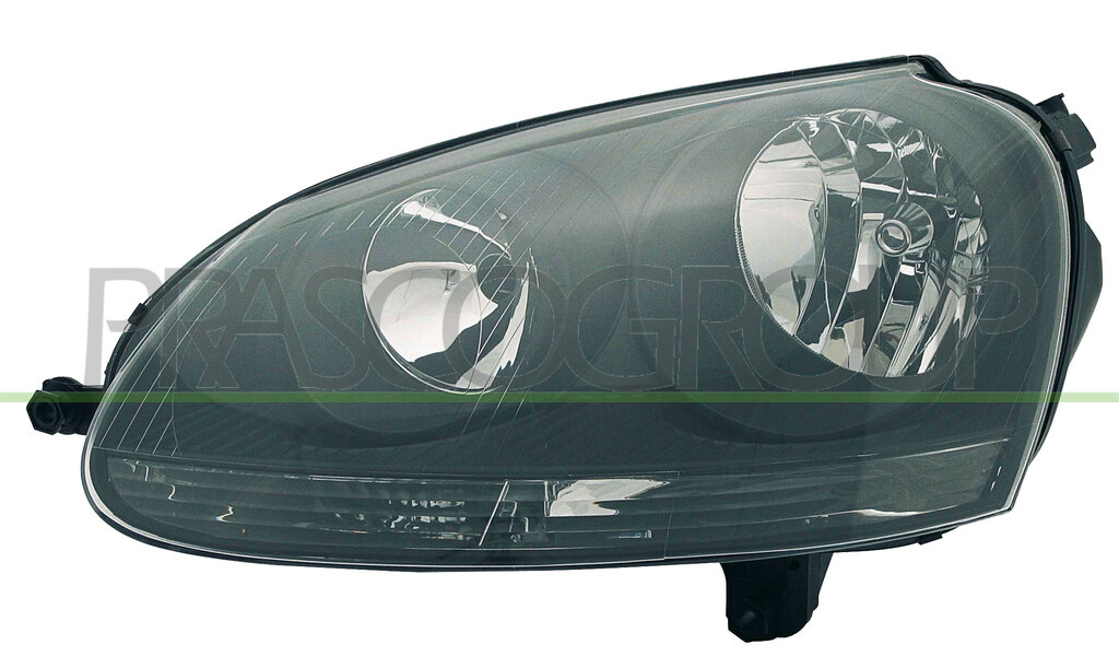 PROIETTORE SINISTRO H7+H7-ELETTRICO-CON MOTORE-NERO