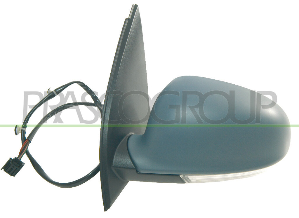 DOOR MIRROR LEFT-ELECTRIC-HEATED-FOLDABLE-PRIMED-WITH LAMP