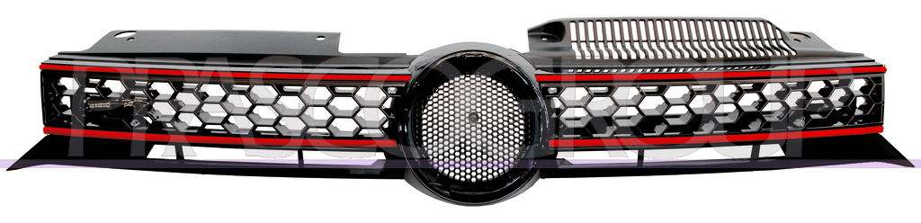 GRIGLIA RADIATORE-NERA-ROSSA MOD. GTI