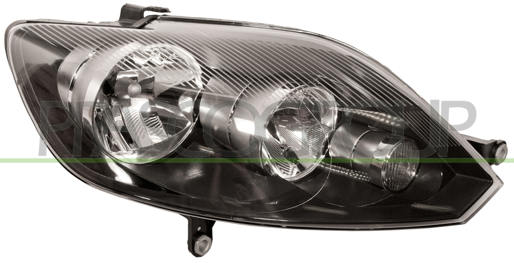 HEADLAMP RIGHT H7+H15 ELECTRIC-WITH MOTOR