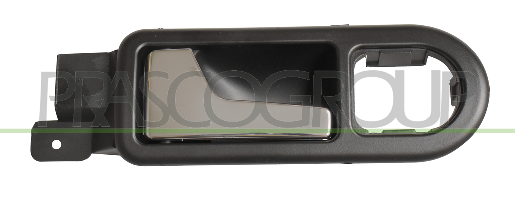FRONT DOOR HANDLE LEFT-INNER-WITH CHROME LEVER-BLACK HOUSING