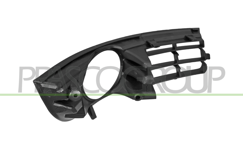 BUMPER GRILLE LEFT-BLACK-WITH FOG LAMP HOLE-OPEN
