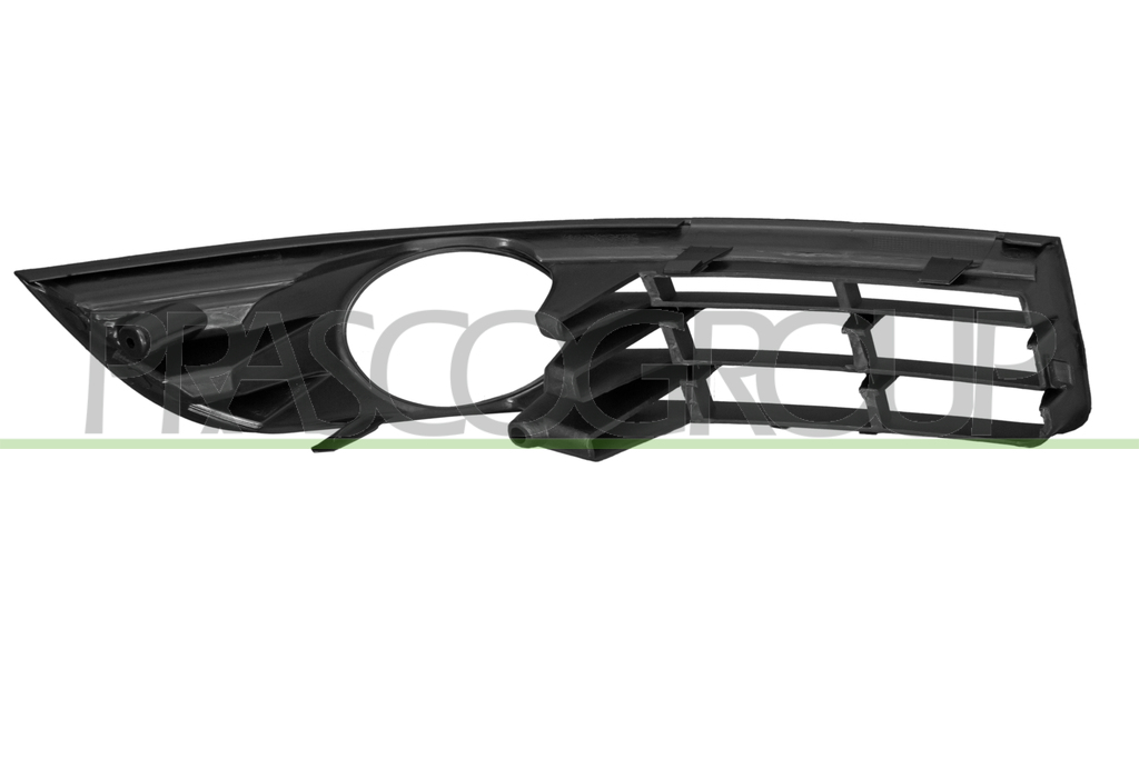 BUMPER GRILLE LEFT-BLACK-WITH FOG LAMP HOLE-OPEN