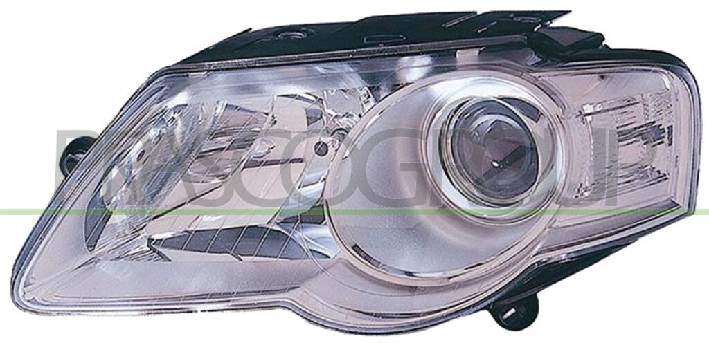 HEADLAMP LEFT H7+H7 ELECTRIC-WITH MOTOR (HELLA TYPE)