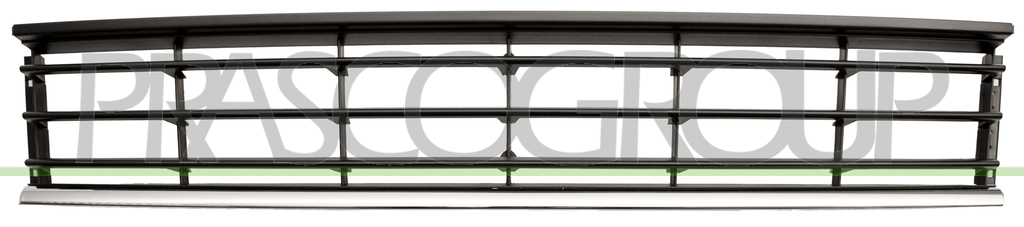 REJILLA CENTRAL PARACHOQUES-NEGRA CON MOLDURA CROMADA MOD. COMFORTLINE