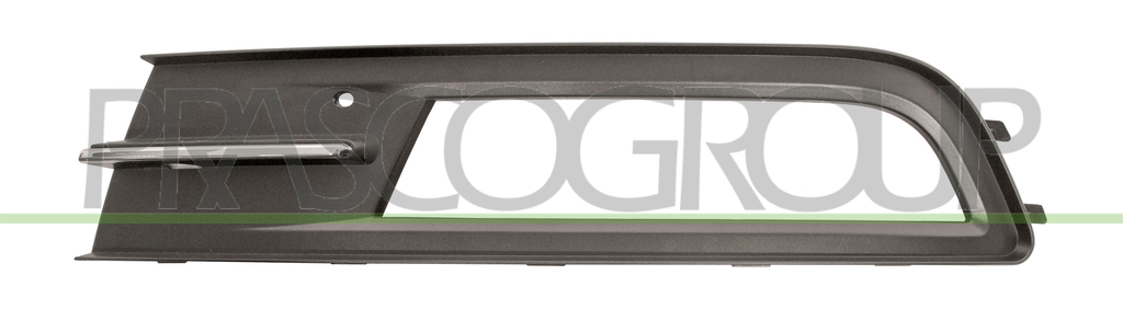 GRILLE GAUCHE NOIRE DE PARE-CHOCS-AVEC SIEGE ANTIBROUILLARD-AVEC MOULURE CHROMEE