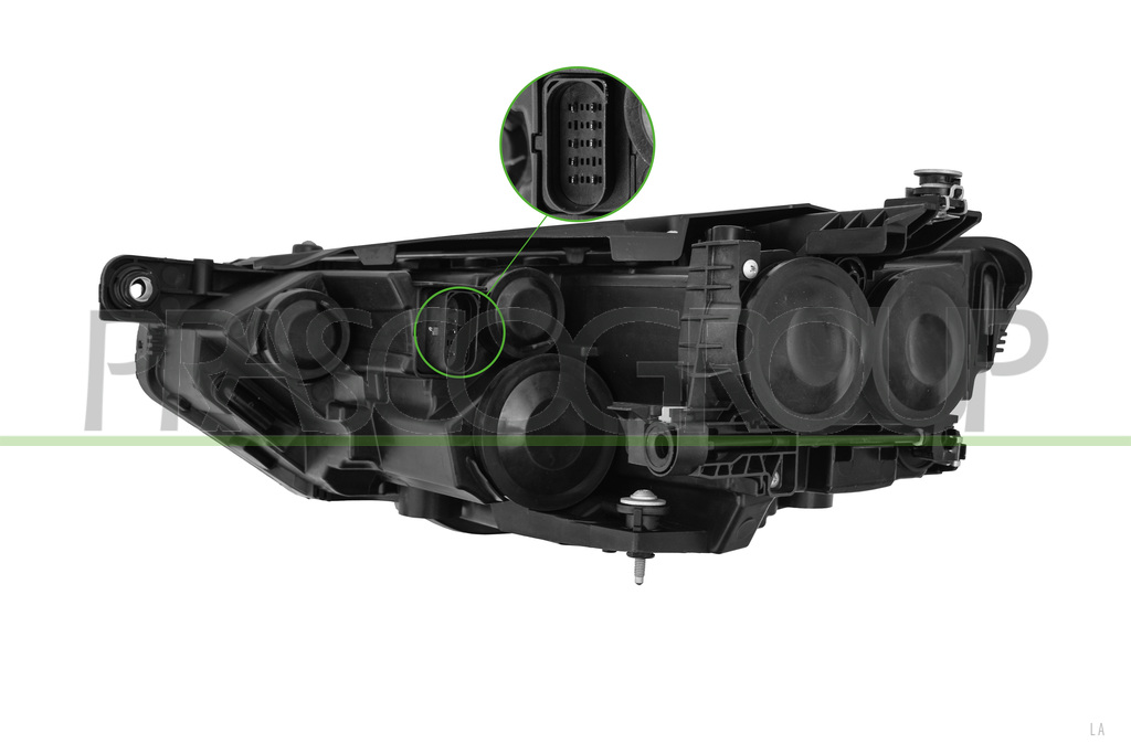 HEADLAMP RIGHT H7+H9 ELECTRIC-WITH MOTOR