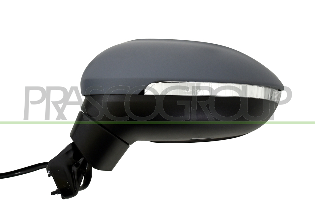 DOOR MIRROR LEFT-ELECTRIC-PRIMED-HEATED-WITH LAMP-WITH AMBIENT LIGHT-WITH BLIS-WITH PROVISION FOR AUTODIMMING-ASPHERICAL-11 PINS