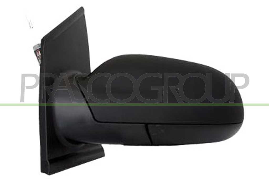 DOOR MIRROR LEFT-ELECTRIC-BLACK-HEATED-ASPHERICAL-CHROME