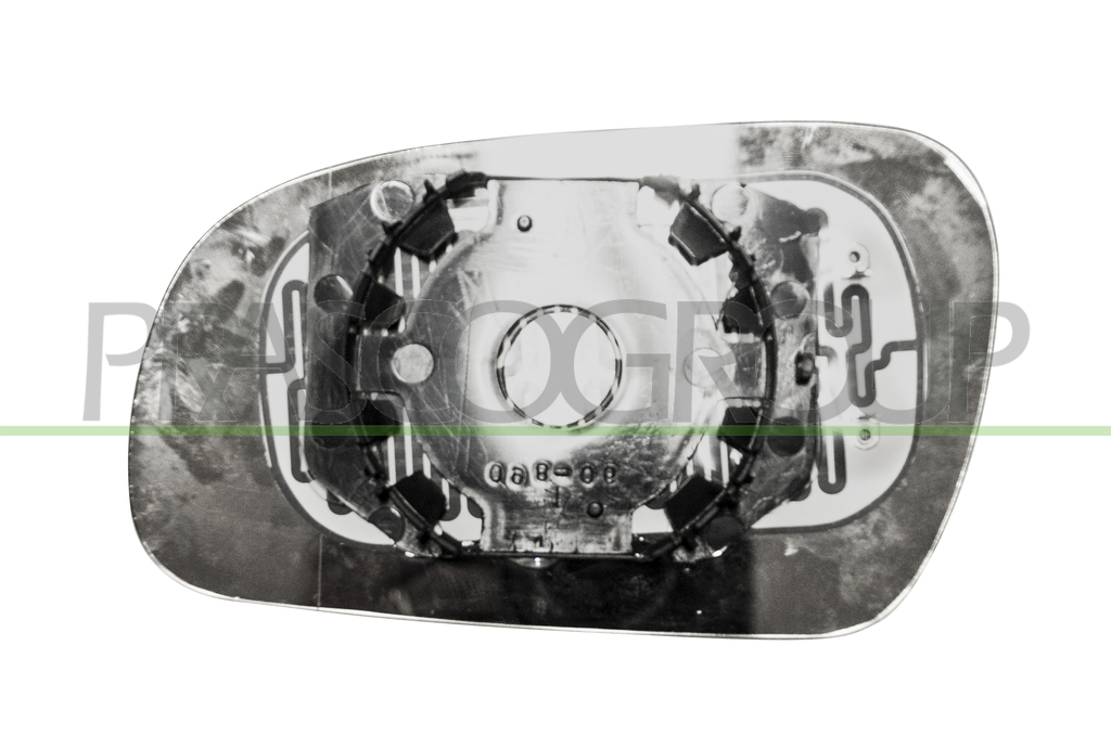 MIRROR GLASS BASE RIGHT-HEATED-CONVEX-CHROME