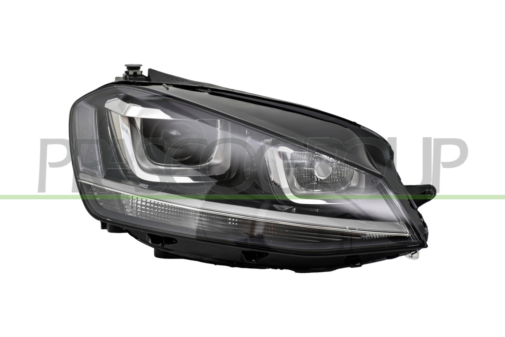 HEADLAMP RIGHT XENON D3S+H7 ELECTRIC-WITH MOTOR-BLACK MOD. GTD