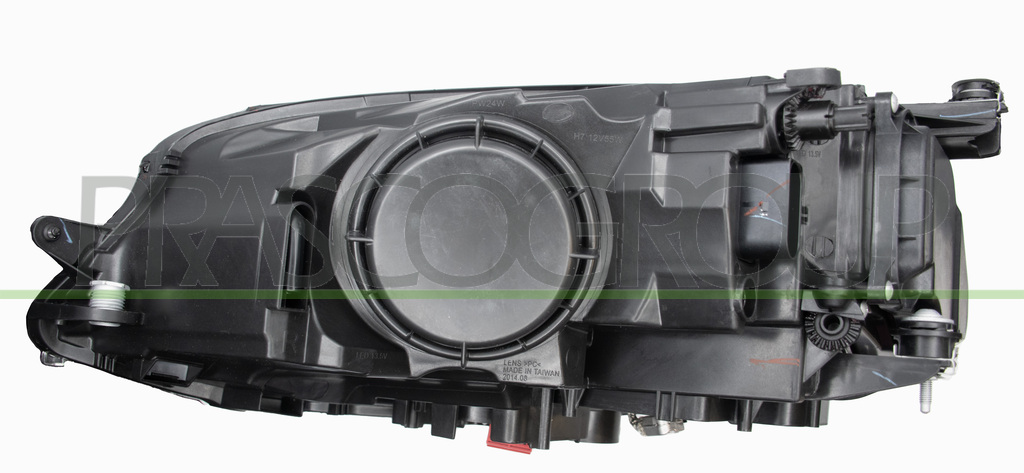 HEADLAMP RIGHT-XENON D3S+H7 ELECTRIC-WITH MOTOR-BLACK-AFS/LED MOD. GTD
