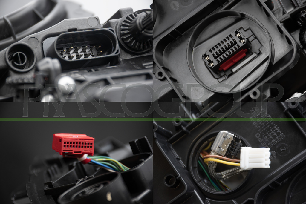 HEADLAMP RIGHT-XENON D3S+H7 ELECTRIC-WITH MOTOR-BLACK-AFS/LED MOD. GTD