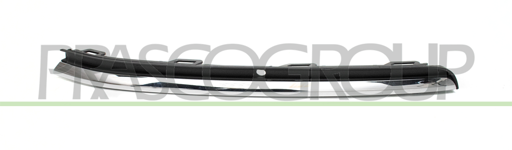 BANDEAU GAUCHE DE PARE-CHOCS AVANT NOIRE-AVEC PROFIL CHROME'
