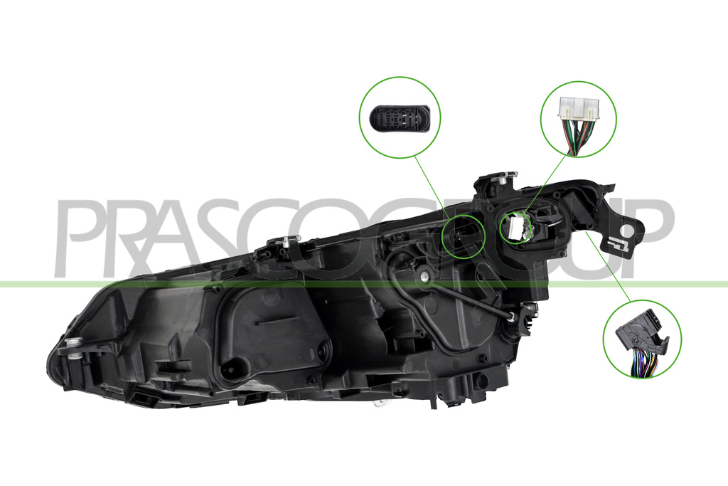 PROIETTORE DESTRO-ELETTRICO-CON MOTORE-CON BORDO BLU-LED-VERSIONE VALEO MOD. GTD/GTE