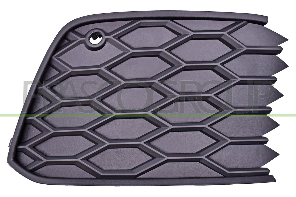 GRILLE DROITE DE PARE-CHOCS-AVANT-NOIRE-AVEC TROUS RADAR+SUPPORTS