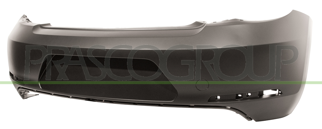 REAR BUMPER-PRIMED-WITHOUT TOW HOOK COVER-WITH CUTTING MARKS FOR SENSORS