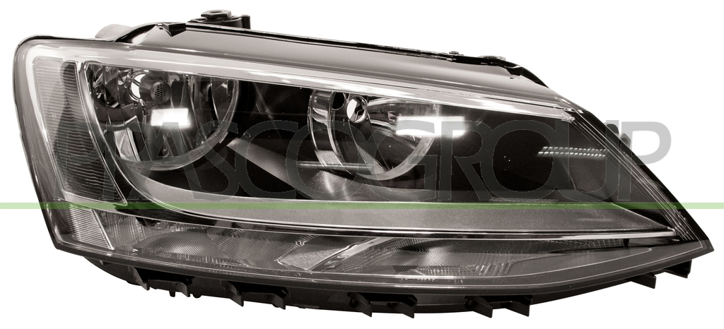 HEADLAMP RIGHT H7+H7 ELECTRIC-WITH MOTOR