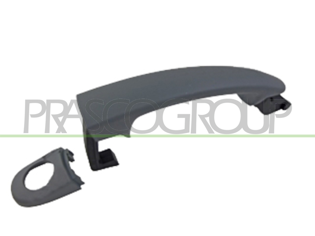 FRONT DOOR HANDLE LEFT-OUTER-PRIMED-WITH KEY HOLE