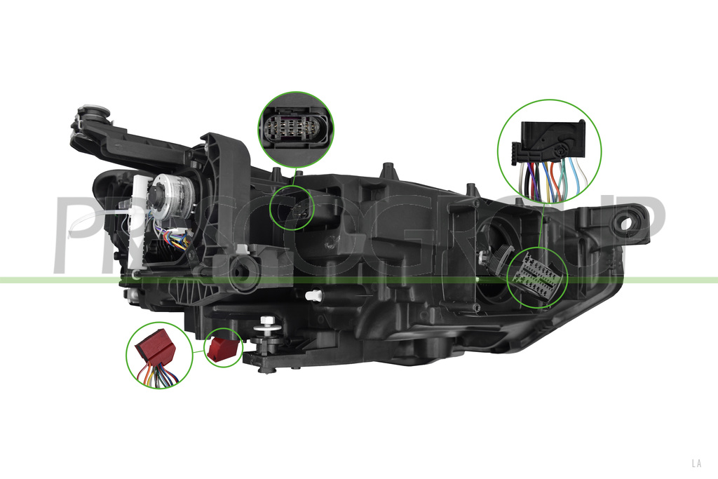 OPTICA IZQUIERDA-ELECTRICA-CON MOTOR-SIN UNIDAD DE CONTROL-FULL LED-MONTAJE VALEO