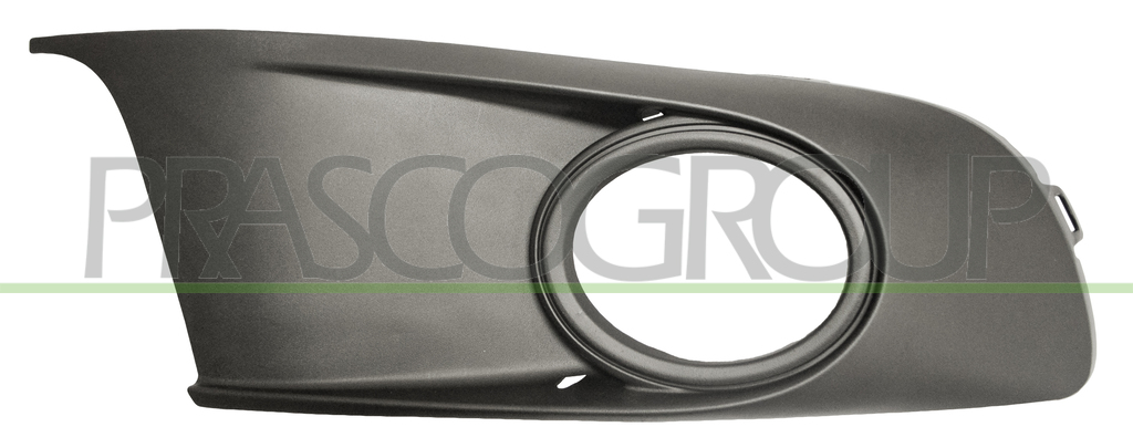 BUMPER GRILLE RIGHT-BLACK-WITH FOG LAMP HOLE
