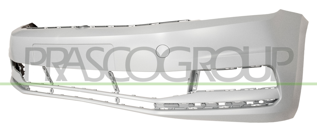 FRONT BUMPER-PRIMED-WITH TOW HOOK COVER-WITH CUTTING MARKS FOR PDC, PARK ASSIST AND HEADLAMP WASHERS