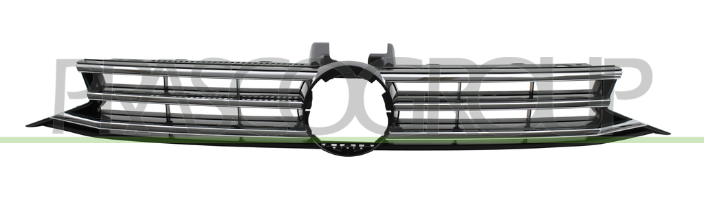 GRIGLIA RADIATORE-NERA-LUCIDA-CON MODANATURA CROMATA MOD. HIGHLINE