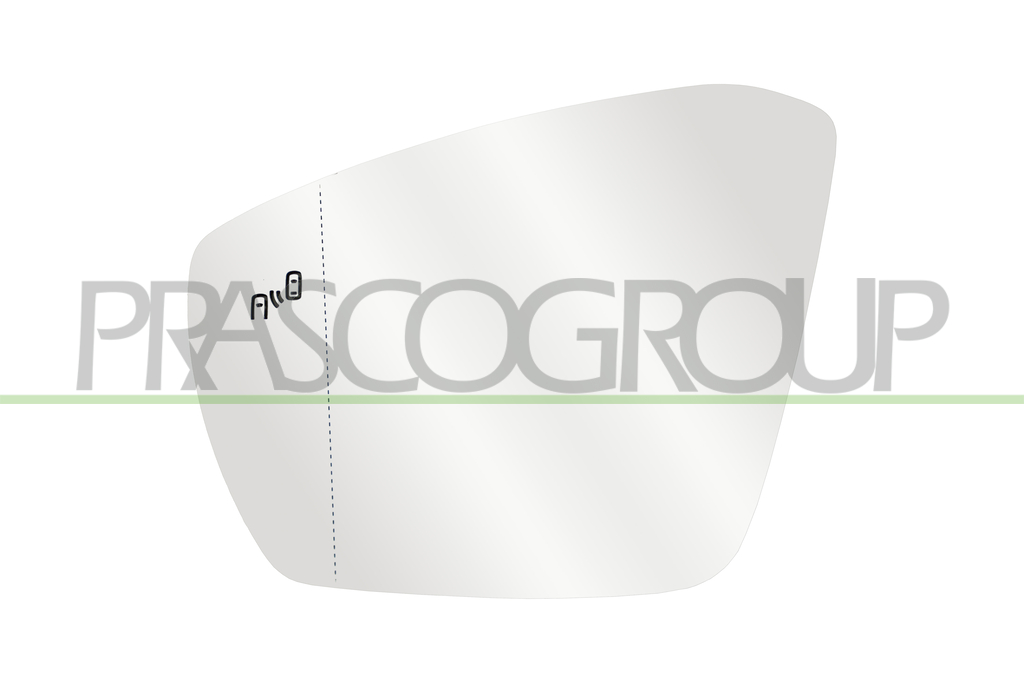 MIRROR GLASS BASE LEFT-ASPHERICAL-HEATED-WITH BLIND SPOT SYSTEM