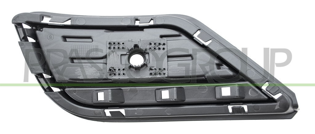GRILLE GAUCHE DE PARE-CHOCS ARRIERE NOIRE AVEC TROUS RADAR+SUPPORT CAPTEURS