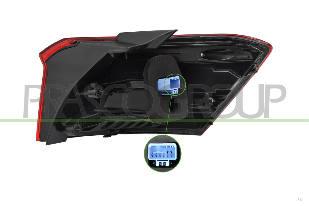 TAIL LAMP LEFT-OUTER-WITH BULB HOLDER-BLACK-A.L. TYPE