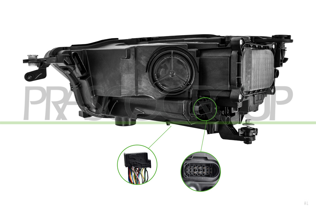 OPTICA DERECHA-ELECTRICA-CON MOTOR-SIN UNIDAD DE CONTROL-FULL LED-MONTAJE VALEO