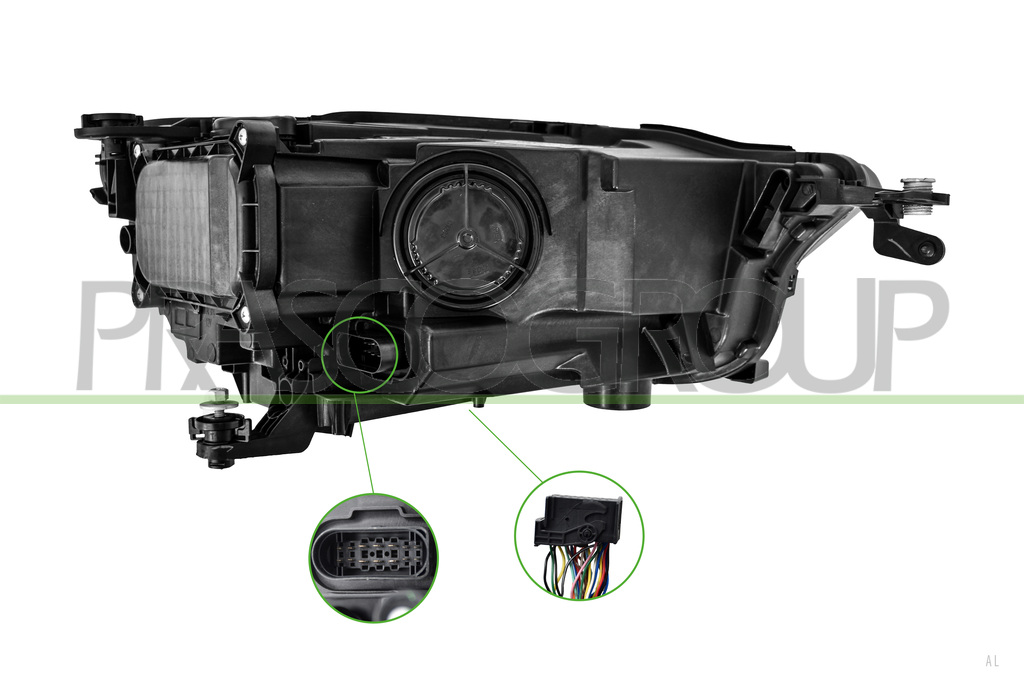 OPTICA IZQUIERDA-ELECTRICA-CON MOTOR-SIN UNIDAD DE CONTROL-FULL LED-MONTAJE VALEO