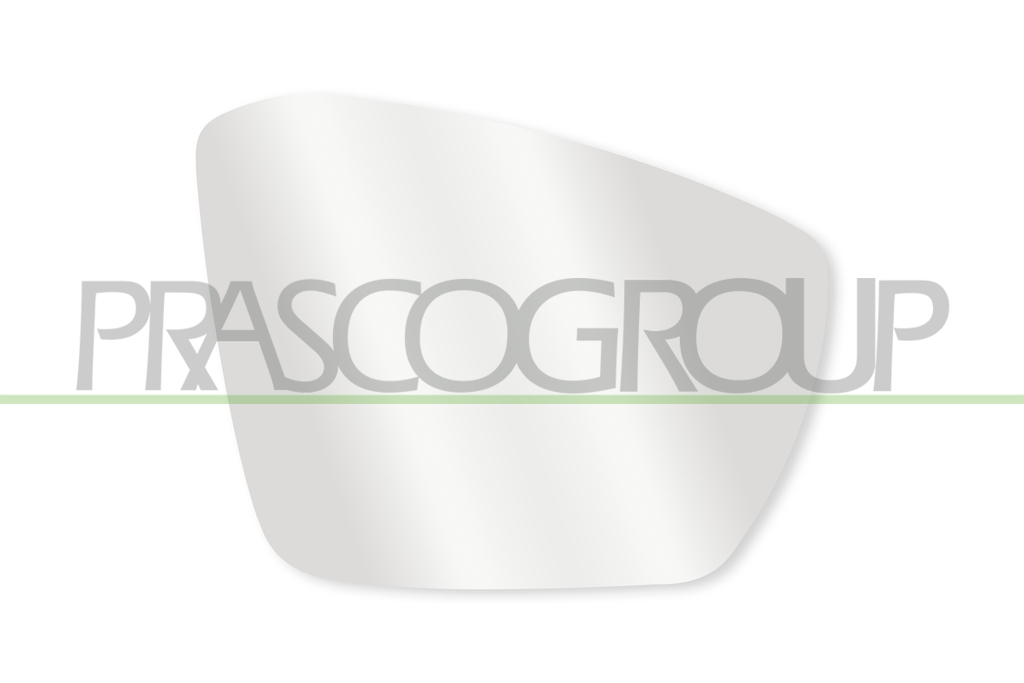MIRROR GLASS BASE RIGHT-HEATED-CONVEX
