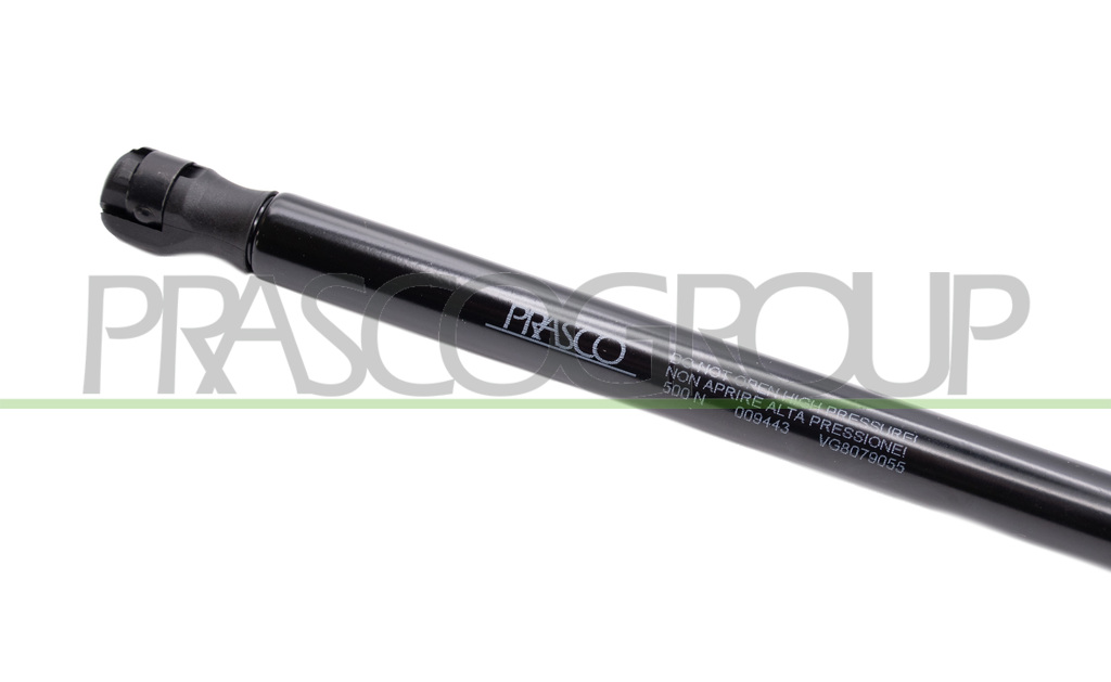 AMORTIGUADOR DE MALETERO DERECHO/IZQUIERDO PORTON TRASERO - 500 N - L 494 mm - C 192 mm - Ø 18 mm - Ø 8 mm