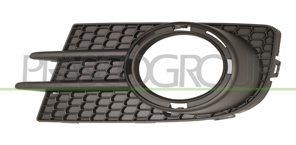 BUMPER GRILLE LEFT-BLACK-TEXTURED FINISH-WITH FOG LAMP HOLE-WITH FRAME HOLE MOD. SPORT 18€