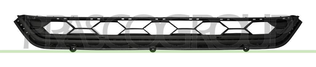 GRIGLIA CENTRALE PARAURTI ANTERIORE-NERA MOD. 24°