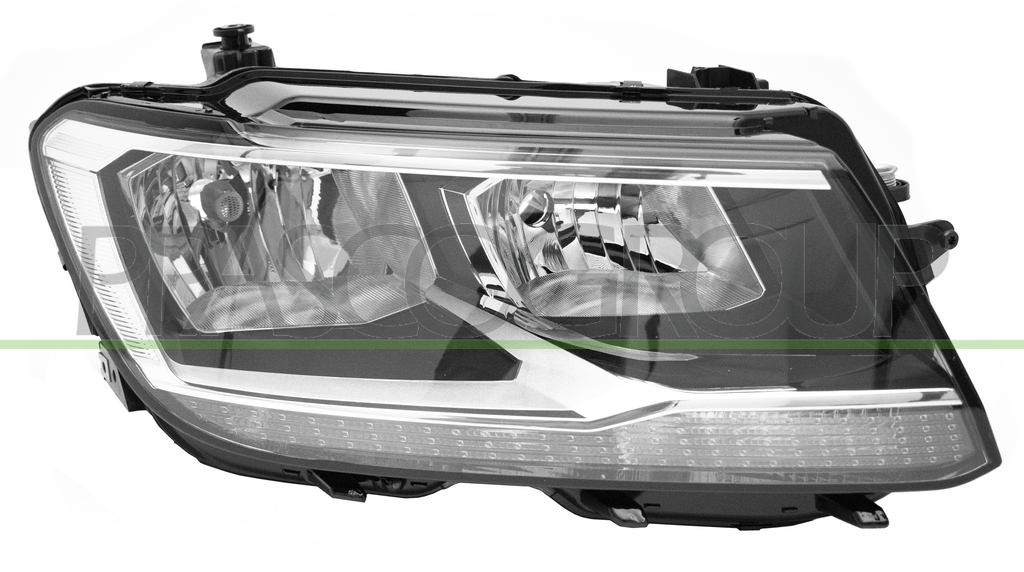 SCHEINWERFER RECHTS-H7+H7-MIT LWR-MIT MOTOR-MIT TAGFAHRLICHT-SCHWARZ