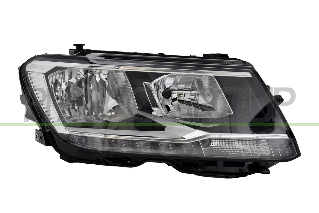 HEADLAMP RIGHT H7+H7 ELECTRIC-WITH MOTOR-WITH DAY RUNNING LIGHT-LED