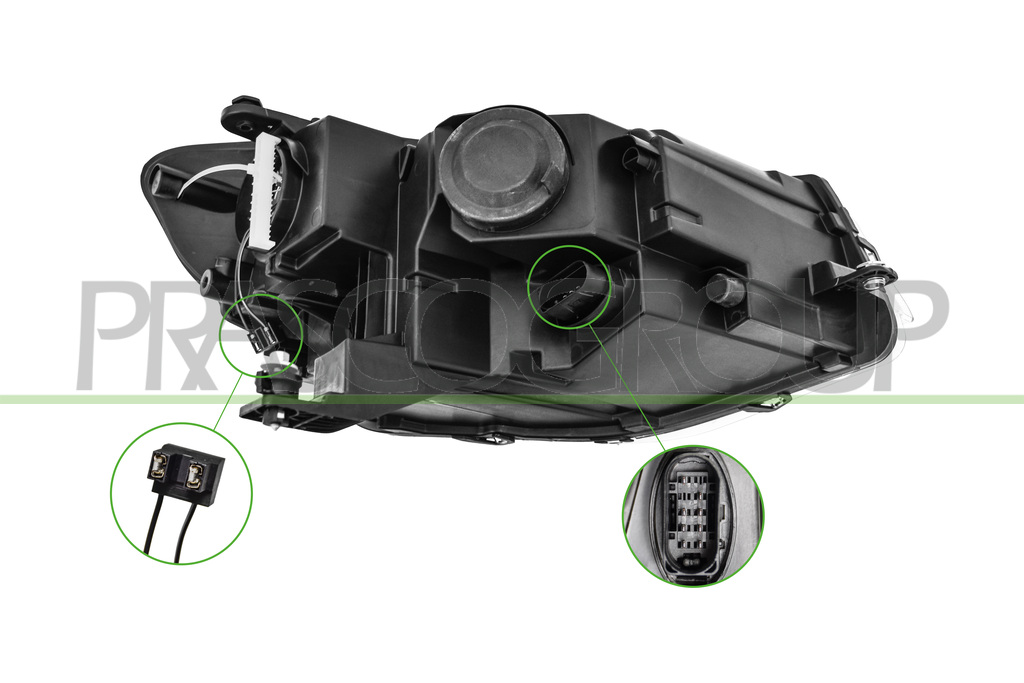 PROIETTORE SINISTRO H7+H15-ELETTRICO-CON MOTORE-VERSIONE ELBA