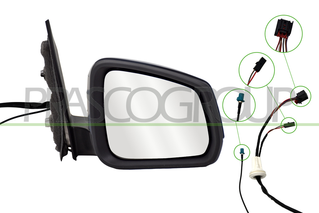 ESPEJO DERECHO-ELECTRICO-IMPRIMADO-TERMICO-ABATIBLE-CON ANTENA-CONVEXO-7 PINES