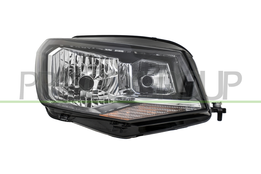 HEADLAMP RIGHT H4 ELECTRIC-WITH MOTOR-BLACK