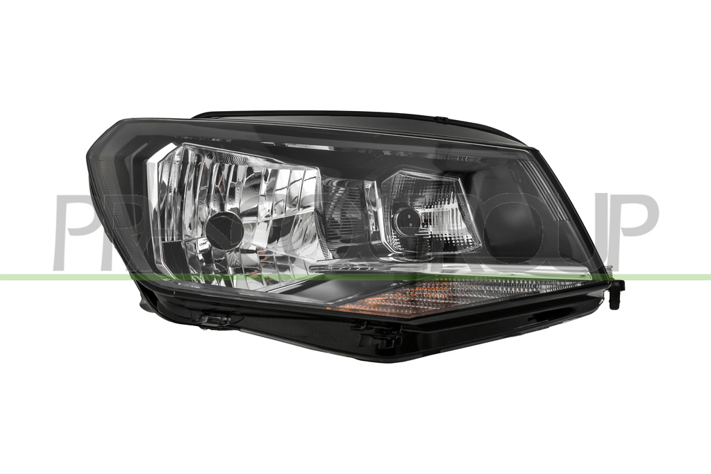 HEADLAMP RIGHT H4 ELECTRIC-WITH MOTOR-BLACK