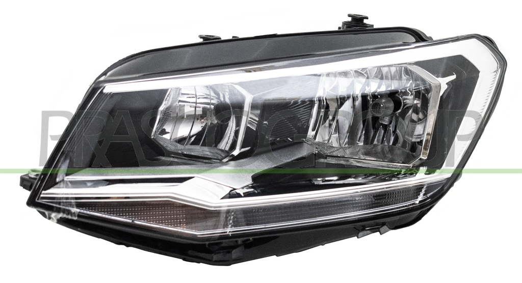 HEADLAMP LEFT H7+H21-ELECTRIC-WITH MOTOR-BLACK