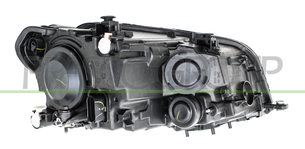 HEADLAMP LEFT H7+H21-ELECTRIC-WITH MOTOR-BLACK